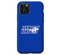 Custodia per iPhone 11 Pro Racehorse Silhouette All'interno Lexington Kentucky Bold Letters
