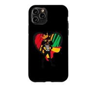 Custodia per iPhone 11 Pro Ragazza Nera Magia Forte Girly Super Brave Hero Marrone Ragazze