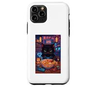 Custodia per iPhone 11 Pro Ramen Cat Gamer Controller & Cuffie Gaming Boy Bambini Giovani