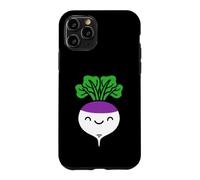 Custodia per iPhone 11 Pro Rapa vegetali divertenti alimenti alimentari semplice rapa