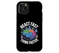 Custodia per iPhone 11 Pro React Fast Think Più Veloce Science Brain Design