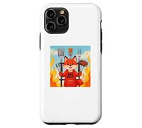 Custodia per iPhone 11 Pro Red Fox Cooking Grill BBQ Funny Gift Red Fox