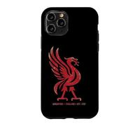 Custodia per iPhone 11 Pro Red Liverpool Inghilterra Est. 1207 Liverbird colossale invecchiato