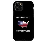Custodia per iPhone 11 Pro Retro Corpus Christi Stati Uniti Distressed Stati Uniti