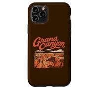 Custodia per iPhone 11 Pro Retro Grand Canyon National Park Vintage Style 80s