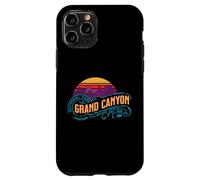 Custodia per iPhone 11 Pro Retro Grand Canyon National Park Vintage Tramonto Souvenir