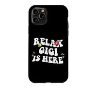 Custodia per iPhone 11 Pro Retro Groovy Relax GIGI Is Here Funny Mother's Day Nome