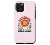 Custodia per iPhone 11 Pro Retro Happy Day Smiling Flower Vintage Groovy 70s