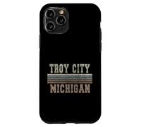 Custodia per iPhone 11 Pro Retro Troy città Michigan