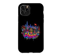Custodia per iPhone 11 Pro Ricordo dell'orizzonte della città di Hanoi - Graffiti