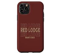 Custodia per iPhone 11 Pro Rifugio rosso vintage Montana