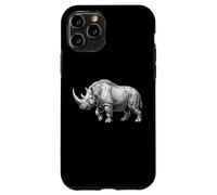 Custodia per iPhone 11 Pro Rinoceronte Lanoso Era Glaciale Megafauna Animale Preistorico