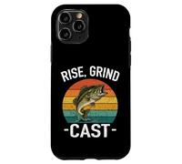 Custodia per iPhone 11 Pro RISE GRIND CAST Amante della pesca Fish Whisperer Avventure Lago