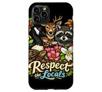 Custodia per iPhone 11 Pro Rispettare la gente del posto Illustrazione fauna selvatica nativa