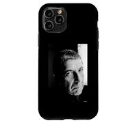 Custodia per iPhone 11 Pro Ritratto di Leonard Cohen di Hallelujah Cantautore di AJ Barratt