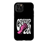 Custodia per iPhone 11 Pro Rock Climbing Cramp On Bouldering Climber Pun