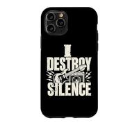 Custodia per iPhone 11 Pro Rock Guitar Musicista Distruggi Silenzio