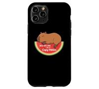 Custodia per iPhone 11 Pro Rodents Summer Fruits One in a Melon Capybara