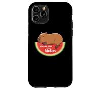 Custodia per iPhone 11 Pro Rodents Summer Fruits One in a Melon Capybara