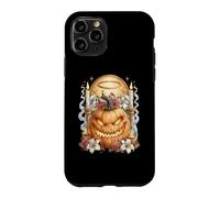 Custodia per iPhone 11 Pro Rose religiose cristiane di Halloween Jack O Lantern Coquette