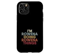 Custodia per iPhone 11 Pro Rowena Name Rowena Personalized Name First Given