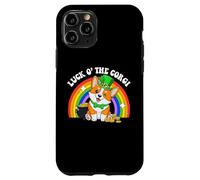 Custodia per iPhone 11 Pro Saint Patrick's Day St. Paddy's Irish Luck O Corgi Dog Lover