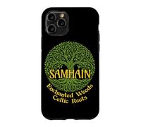 Custodia per iPhone 11 Pro Samhain Enchanted Woods Celtic Roots Strega gaelica di Halloween