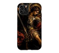 Custodia per iPhone 11 Pro San Michele Arcangelo Barocco Chiaroscuro Icona Design