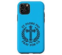 Custodia per iPhone 11 Pro San Padre Pio Prega Per Noi Cattolica Santa Croce Devozione