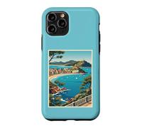 Custodia per iPhone 11 Pro San Sebastian Spagna Costiera Vintage Viaggi Opera D'arte