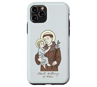 Custodia per iPhone 11 Pro Sant'Antonio da Padova con Cristo Bambino Santo Patrono