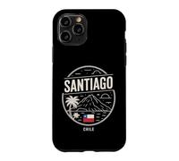 Custodia per iPhone 11 Pro Santiago Cile Vulcano Palma Tramonto Design