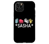 Custodia per iPhone 11 Pro Sasha personalizzato cane nome Sasha Pet Lover