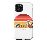 Custodia per iPhone 11 Pro Scacchiera con tappetino per gatti