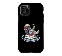 Custodia per iPhone 11 Pro Scheletro Chillin Till The Fireworks Funny 4th of Lazy Luglio