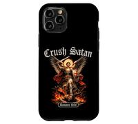 Custodia per iPhone 11 Pro Schiaccia Satana San Michele Romani Versi Biblici Arcangelo Angelo