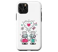 Custodia per iPhone 11 Pro Science Love Vibes Chemistry Lab Carino San Valentino