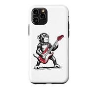 Custodia per iPhone 11 Pro Scimmia rock, scimmietta divertente che suona la chitarra