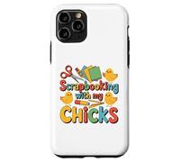 Custodia per iPhone 11 Pro Scrapbooking con i miei pulcini Chicken Craft Hobby