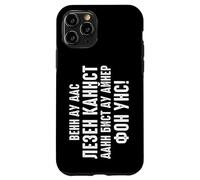 Custodia per iPhone 11 Pro Scritta in Russia in lingua tedesca "Wenn du das like kannst Russen"