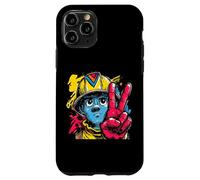 Custodia per iPhone 11 Pro Segno della pace vigile del fuoco retrò pop eroe grafico gesto fuoco