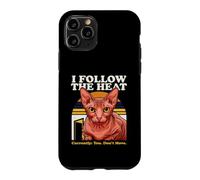 Custodia per iPhone 11 Pro Seguo il gatto Heat Sphynx Attualmente non ti muovi