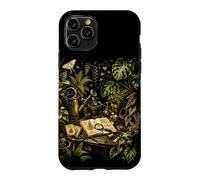 Custodia per iPhone 11 Pro Serra vintage botanica panchina da vaso, design naturale