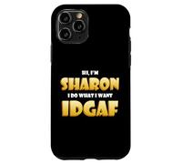 Custodia per iPhone 11 Pro Sharon Joke IDGAF Meme Cute Halloween Costume For Sharons
