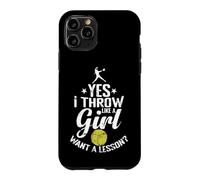 Custodia per iPhone 11 Pro Sì, lancio come una ragazza vuole una lezione di softball