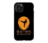 Custodia per iPhone 11 Pro Sii come acqua, simboli cinesi Hanzi calligrafici