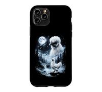 Custodia per iPhone 11 Pro Silkie Pollo Ululando alla Luna 90's Retro