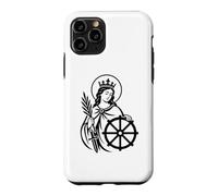 Custodia per iPhone 11 Pro Simbolo cattolico di Santa Caterina d'Alessandria