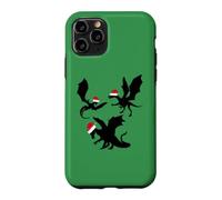 Custodia per iPhone 11 Pro Simpatici draghi natalizi