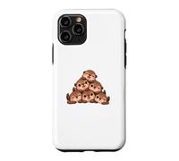 Custodia per iPhone 11 Pro Simpatico design a fumetti con lontra amici